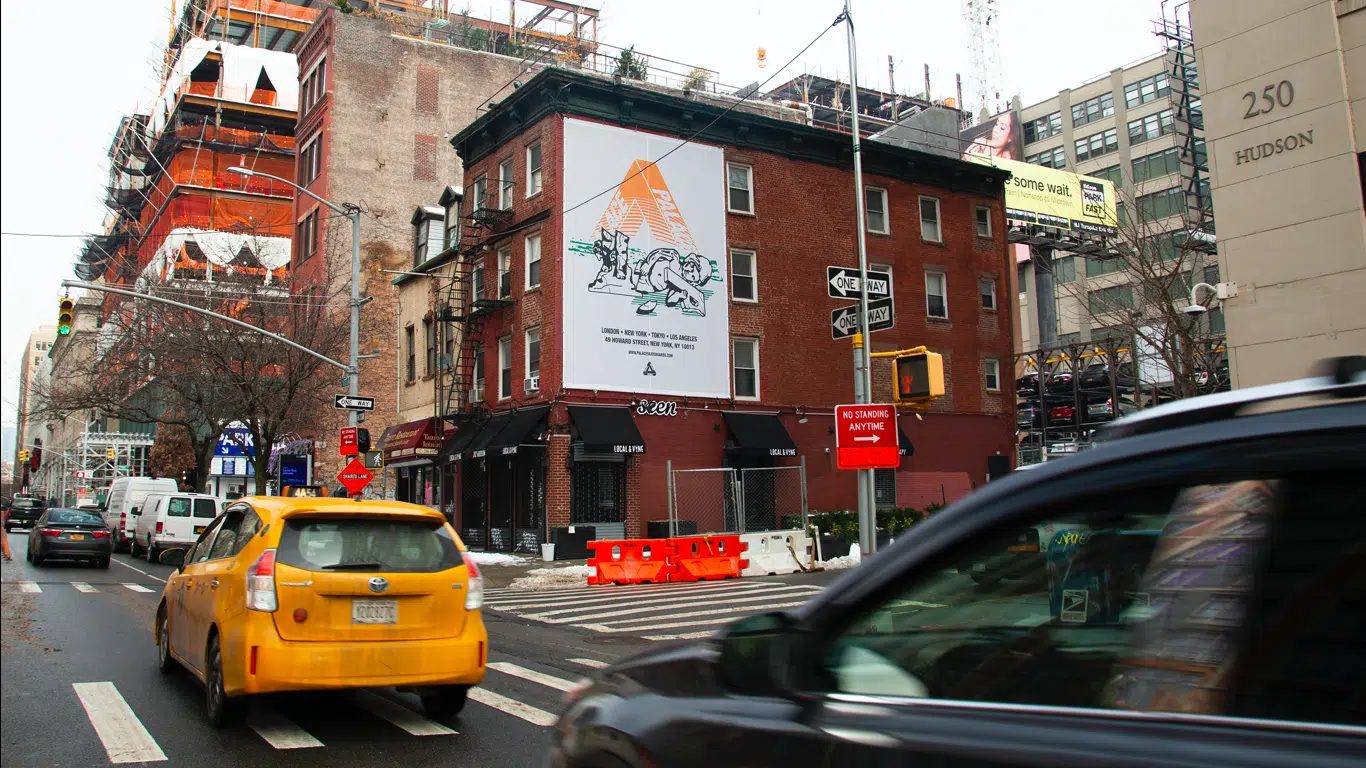Palace out of home campaign by Undercover Arts